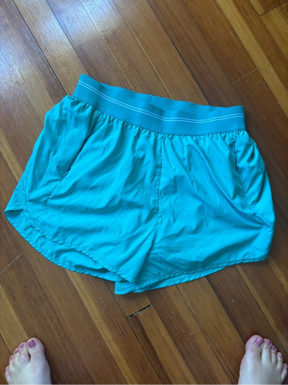 Active Teal Pull-On Shorts
